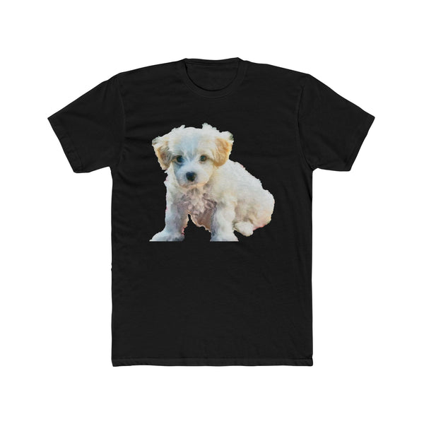 Bichon Frise Men's Fitted Cotton Crew Tee