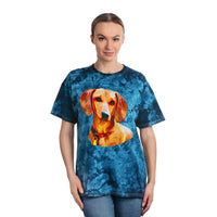 Dachshund 'Daisy' Unisex Cotton Tie-Dye Tee, Crystal