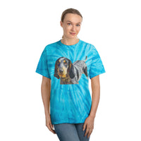 Bluetick Coonhound Unisex Cotton Tie-Dye Tee, Cyclone