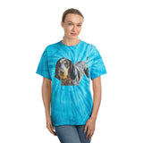 Bluetick Coonhound Unisex Cotton Tie-Dye Tee, Cyclone
