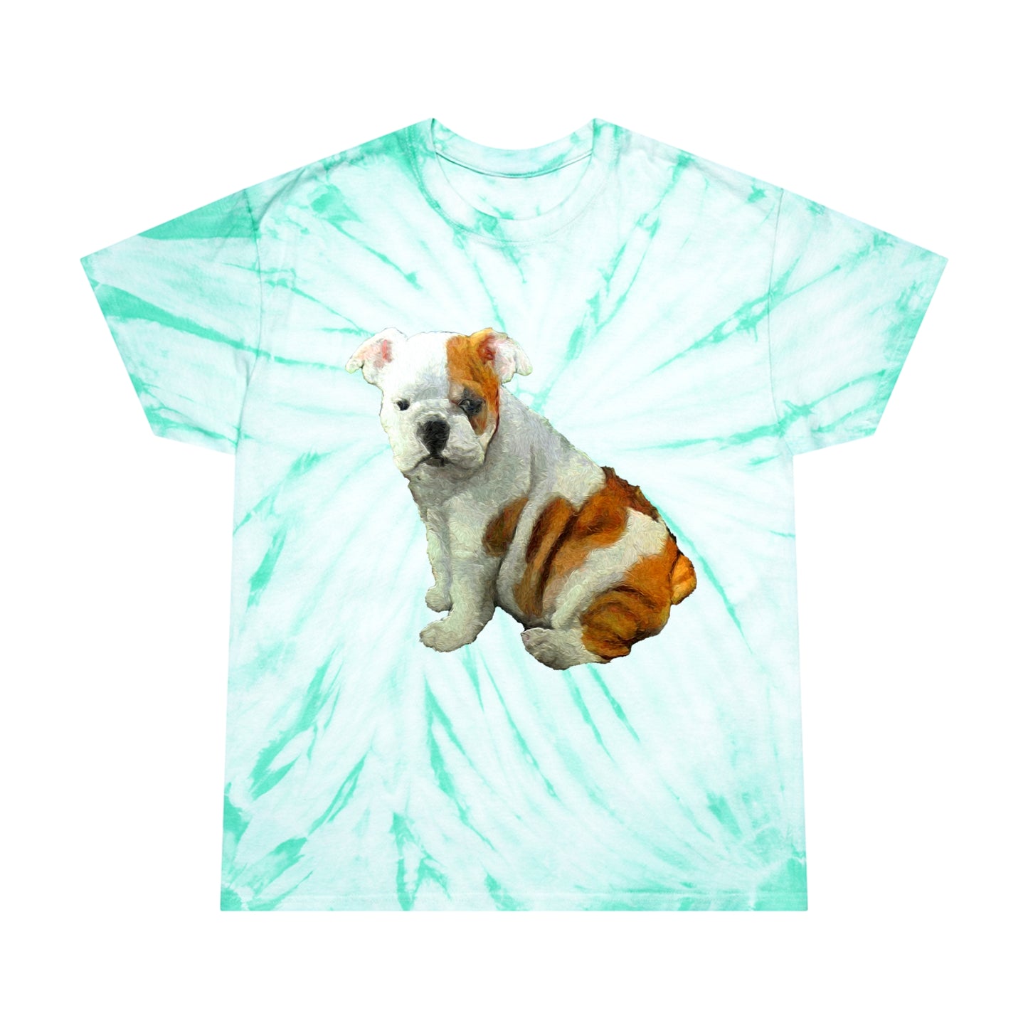 Bugsy the Charming English Bulldog Tie-Dye Tee