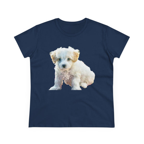 Bichon Frise Women's Midweight Cotton Tee