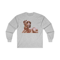 Rhodesian Ridgeback 'Thor' Unisex Cotton Long Sleeve Tee