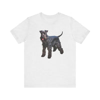 Kerry Blue Terrier Artistic Painting Unisex Jersey Short Sleeve Tee