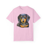 Dachshund 'Doxie #2' Unisex Relaxed Fitted Garment-Dyed T-shirt