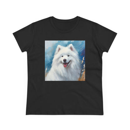 Samoyed Women's Midweight Cotton Tee