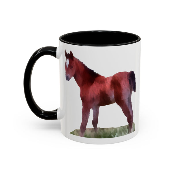 Horse 'Contata' Accent Coffee Mug - Playful Brew Companion