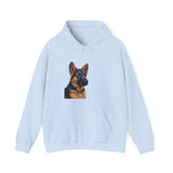 German Shepherd Puppy Unisex 50/50 Hooded Sweatshirt
