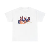 German Shepherd Trio Unisex Heavy Cotton Tee