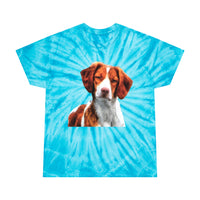 Brittany Spaniel 'Gunner'  Unisex Tie-Dye Tee, Cyclone