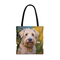 Soft Coated Wheaten Terrier Polyester Tote Bag (AOP)