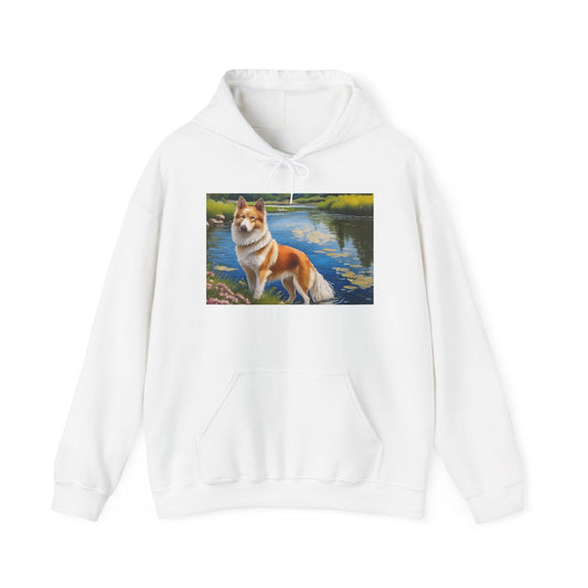 Norrbottenspets Unisex 50/50 Hooded Sweatshirt