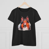 Collie - Rough Coated - Women's Midweight Cotton Tee