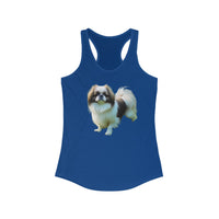 Enchanting Japanese Chin Artistic Painting Women's Racerback Tank