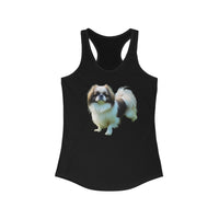 Enchanting Japanese Chin Artistic Painting Women's Racerback Tank