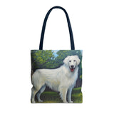 Slovensky Cuvac Polyester Tote Bag (AOP) – Your Pawsitive Companion