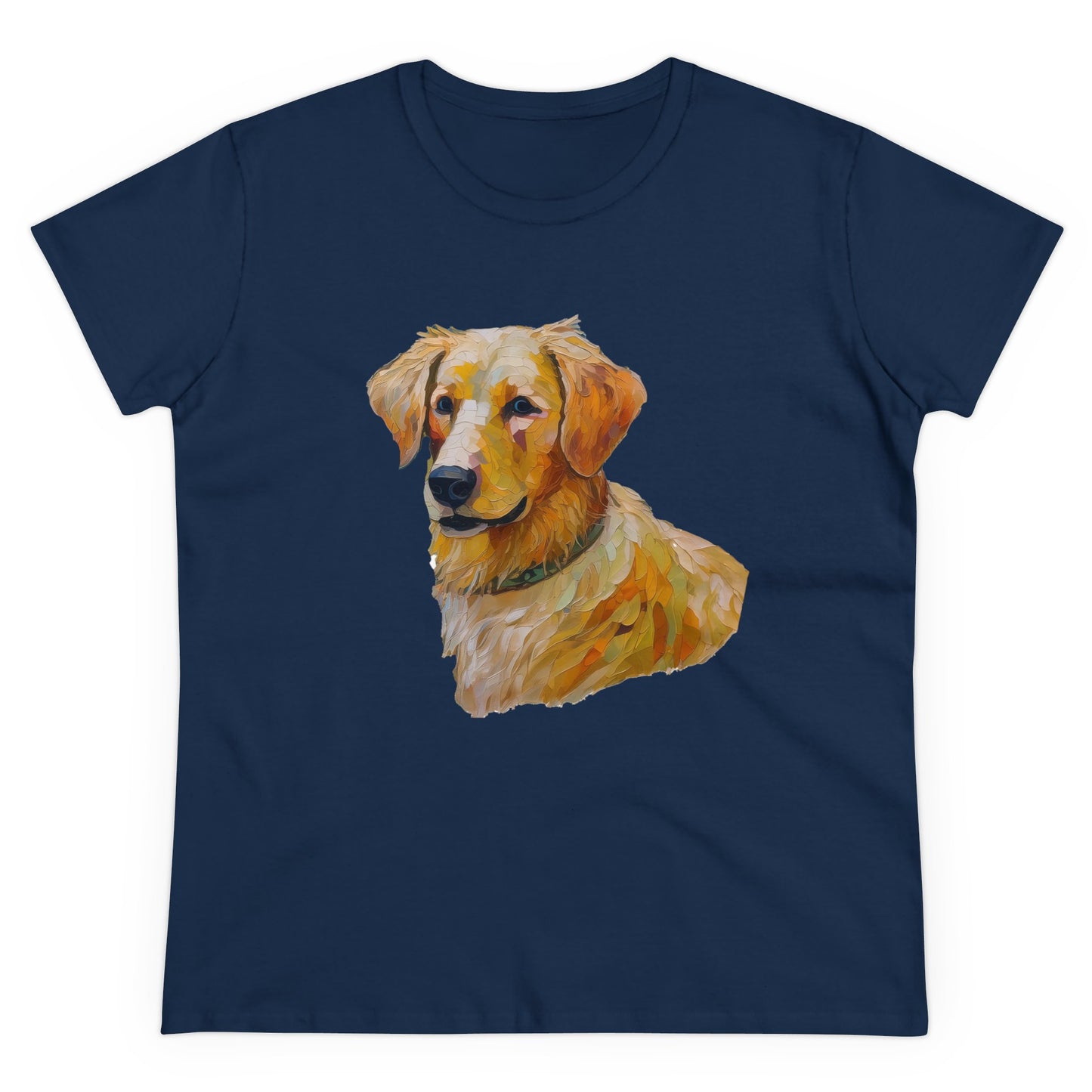 Golden Retriever Puppy Women's Midweight Cotton Tee