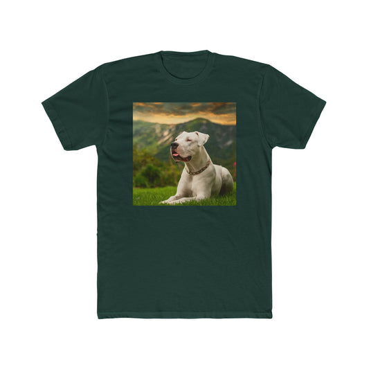 Dogo Argentino Men's Fitted Cotton Crew Tee