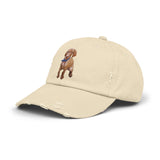 Vizsla Augie Test Unisex Distressed Cap