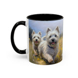 Cairn Terriers - "Run Toto Run!"  -  Ceramic Accent Coffee Mug - 2 Sizes