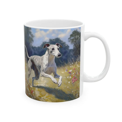 Whippet  --  Ceramic Mug, (11oz, 15oz)
