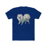Japanese Spitz - Men's Fitted Cotton Crew Tee