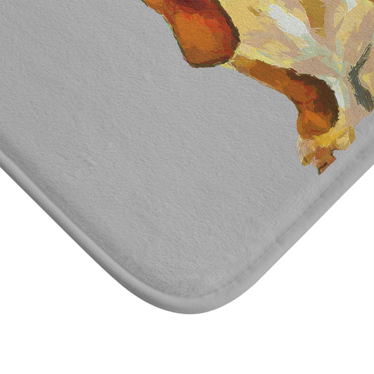 Basset Hound 'Lautrec' Bathroom Rug Mat