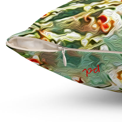 Winter Cardinal --  Spun Polyester Throw Pillow