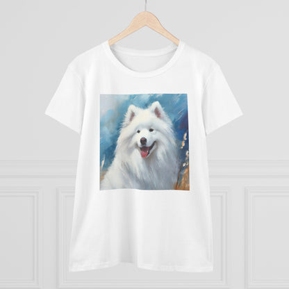Samoyed Women's Midweight Cotton Tee