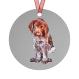 German Shorthair Pointer 'Benny' Metal Ornaments