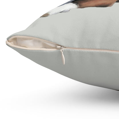 Boston Terrier 'Seely' Spun Polyester Throw Pillow