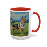 Swedish Vallhund - Ceramic Accent Coffee Mug - 2 Sizes