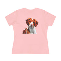 Brittany Spaniel 'Gunner' Women's Relaxed Fit Cotton Tee