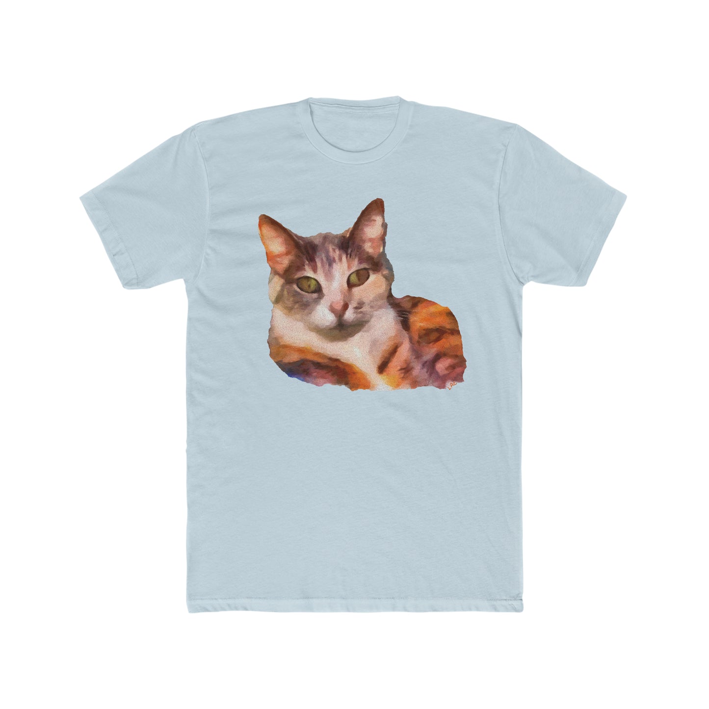 Smidget the Cat - Men's Fitted Cotton Crew Tee