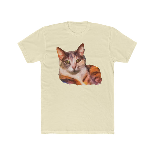 Smidget the Cat - Men's Fitted Cotton Crew Tee