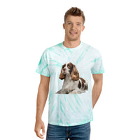 French Spaniel Classic Tie-Dye Tee, Cyclone