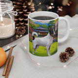 Japanese Terrier Ceramic Coffee Cup - 11oz Elegance