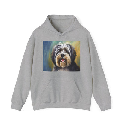 Tibetan Terrier 50/50 Hooded Sweatshirt