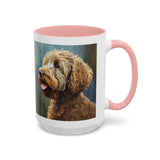 Labradoodle  =- Ceramic Accent Mug - 2 Sizes