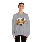 English Foxhound 'Sasha' Unisex 50/50 Crewneck Sweatshirt
