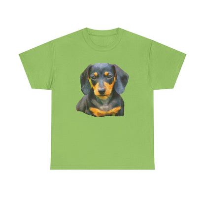 Dachshund Doxie Delight Unisex Heavy Cotton Tee