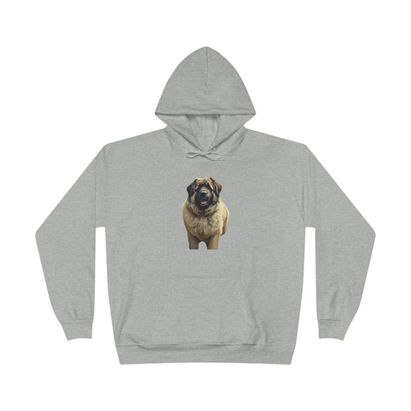 Caucasian Shepherd Dog Unisex Fleece Lined Pullover Hoodie Sweatshirt