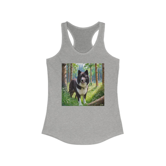 Karelian Bear Dog Women's Racerback Tank