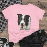 Border Collie '#2' Women's Midweight Cotton Tee