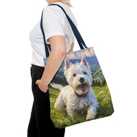 Westie #2 - West Highland Terrier - Polyester Tote Bag (AOP)
