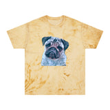Pug 'Pompey' Unisex Cotton  -  Color Blast T-Shirt