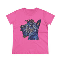 Scottish Terrier 'Scotty' Women's Midweight Cotton Tee