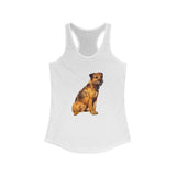 Border Terrier 'Andrew' Women's Racerback Tank