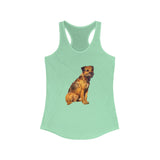 Border Terrier 'Andrew' Women's Racerback Tank