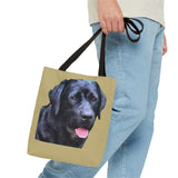 Black Labrador Retriever - Spun Polyester Tote Bag - 3 Sizes